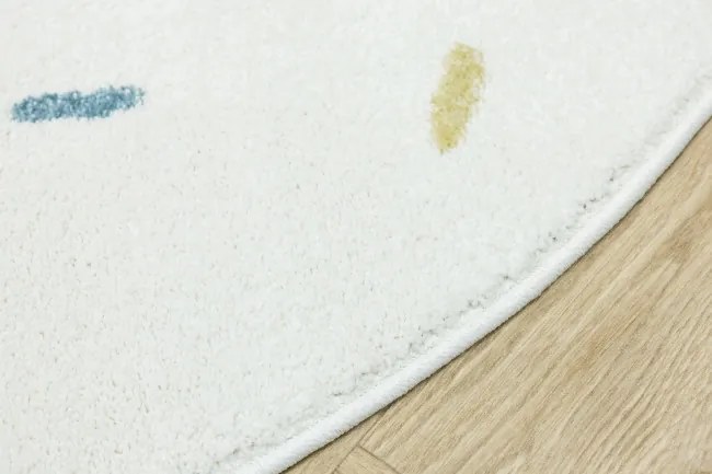 Koberec LIMA M039A krémový / modrý polkruh