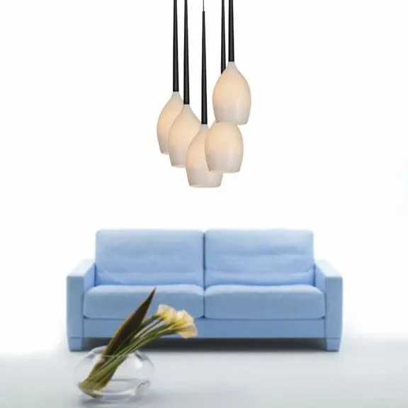 Retro luster Izza 5 biele
