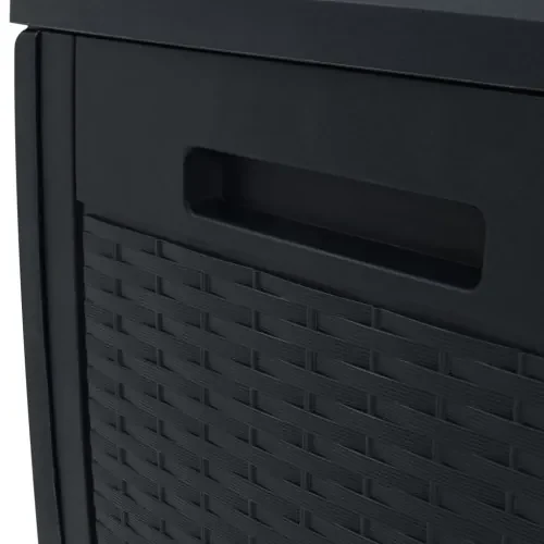 vidaXL Záhradný úložný box antracitový 119x48x60 cm polypropylénový-