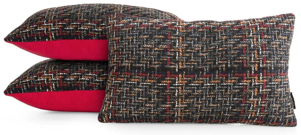 VIANOČNA DEKORAČNÁ OBLIEČKA NA VANKÚŠ PATTERN 1KS 30X50 CM VZOROVANÁ