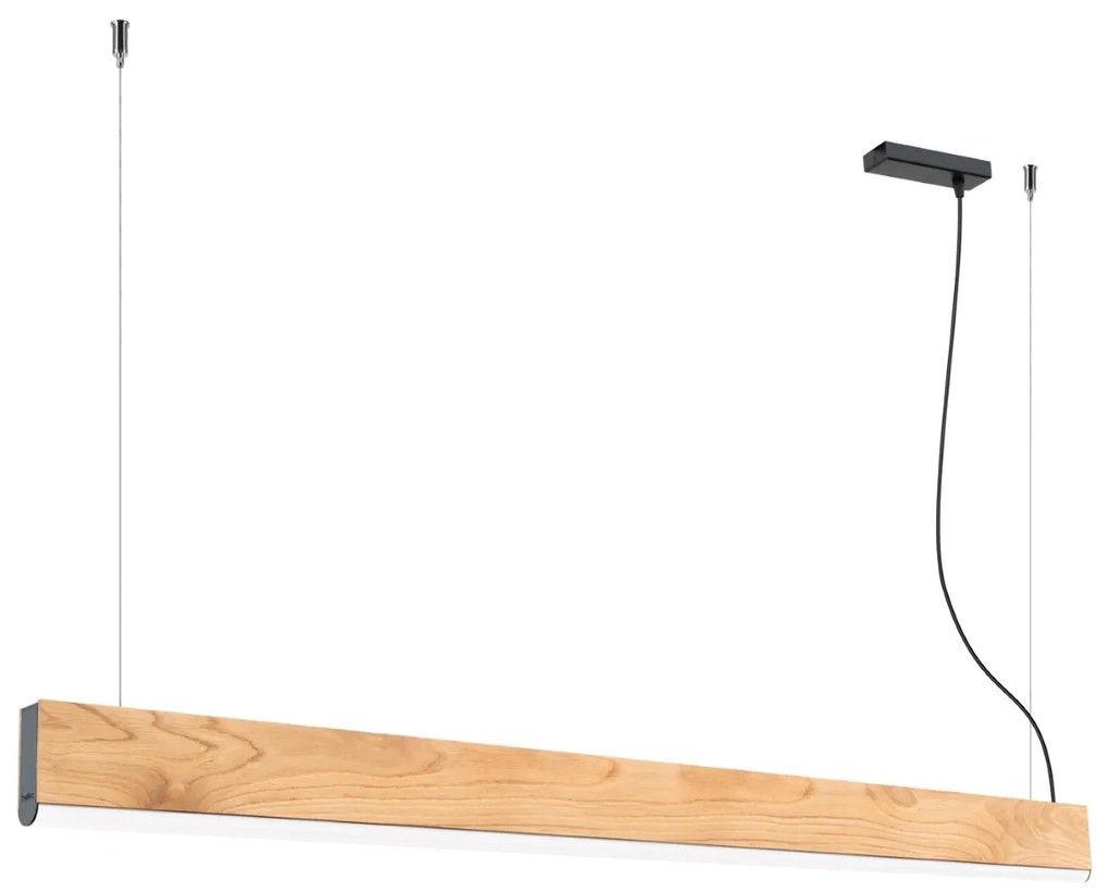 Závesné LED svietidlo Lykke 150, 1x LED 36w, 3000k, drevo