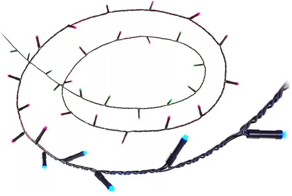 WiZ - LED RGBW Stmievateľná vonkajšia reťaz 160xLED 20m IP44 2700-5000K Wi-Fi