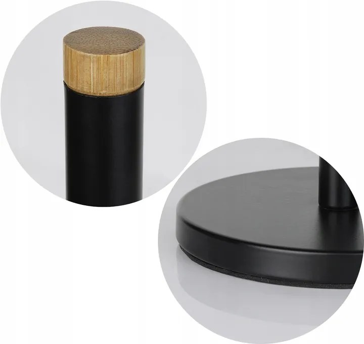 Stojan na toaletný papier - čierny