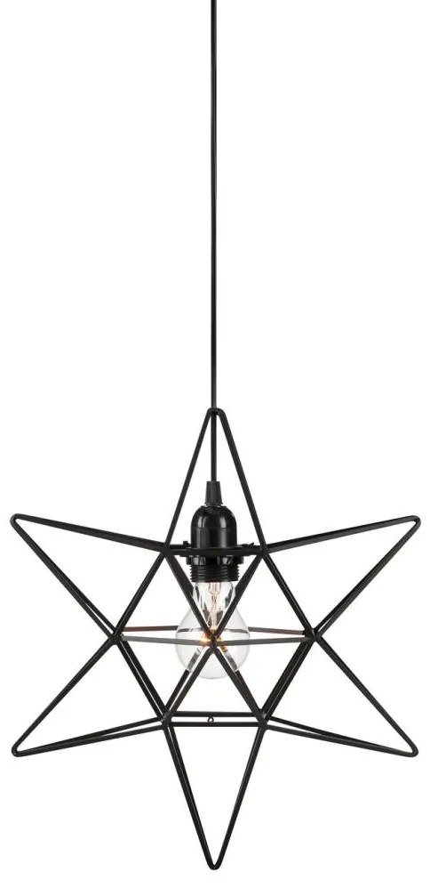 Markslöjd 705299 - Vianočná dekorácia CONTOUR 1xE27/40W/230V čierna