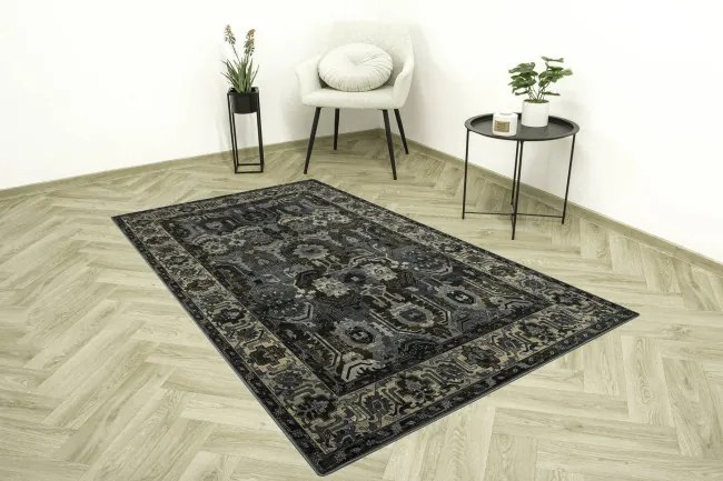 Koberec Dywilan Superior Oman, ornament, tmavomodrý