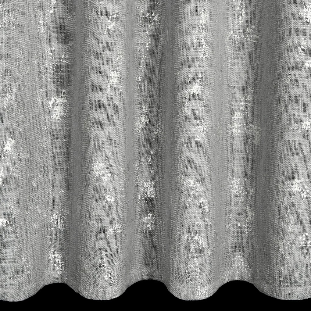 ZÁVES NA KRÚŽKOCH SOLANA 140X250 CM STRIEBORNÁ