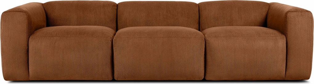 Trojmiestna modulárna pohovka Konsimo Buffo, červená