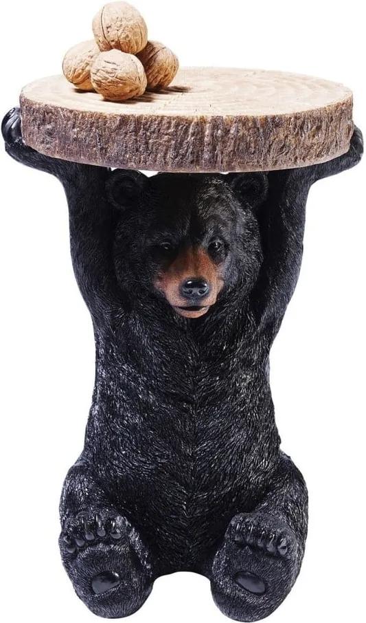 Odkladací stolík v tvare zvieraťa Kare Design Mini Bear, Ø 35 cm