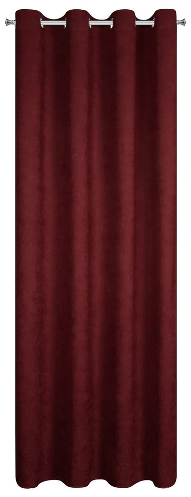 ZÁVES NA KRÚŽKOCH ADA 140X250 CM BORDOVÁ