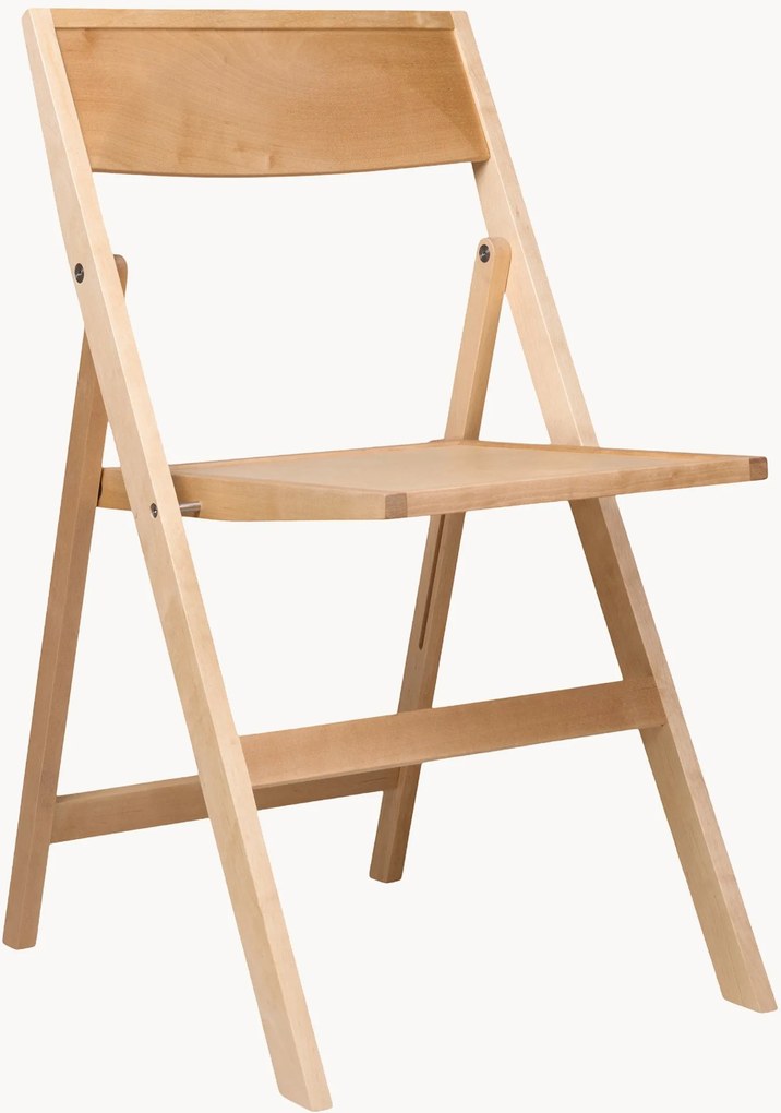 Skladacia jedálenská stolička z brezového dreva Flat