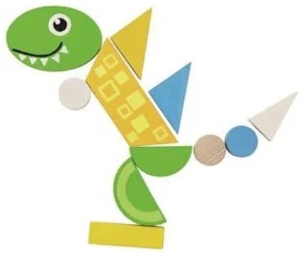 Detoa magnetické Puzzle Dino