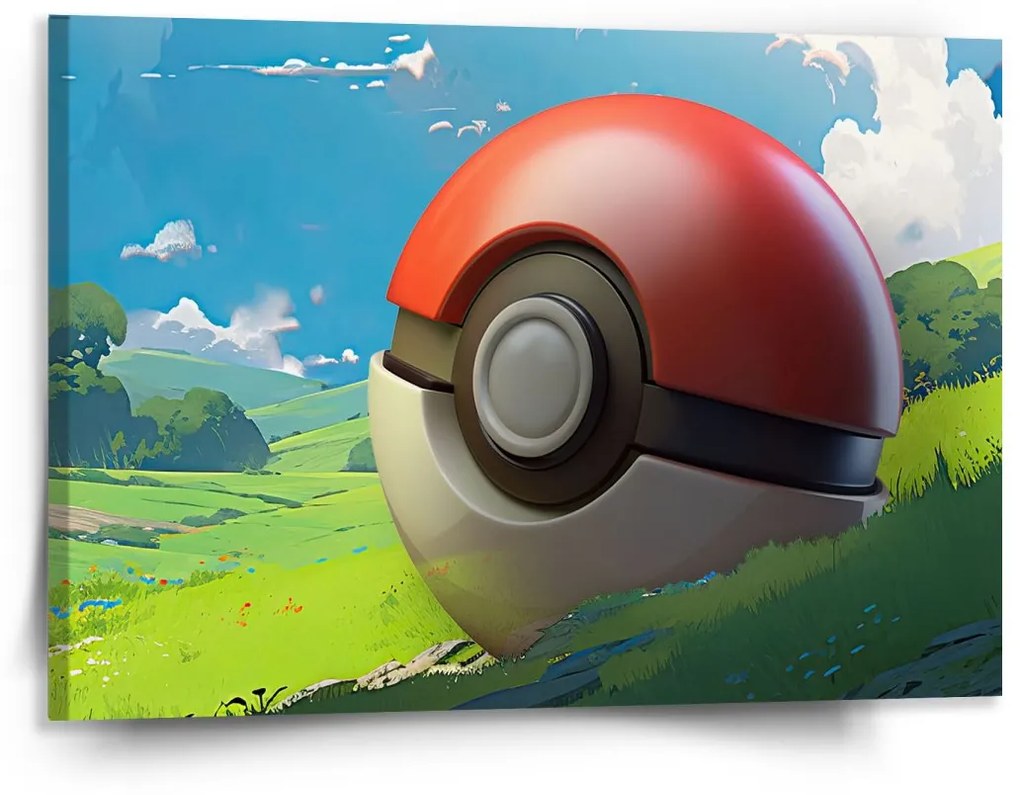 Sablio Obraz Pokemon ball Krajina - 150x110 cm