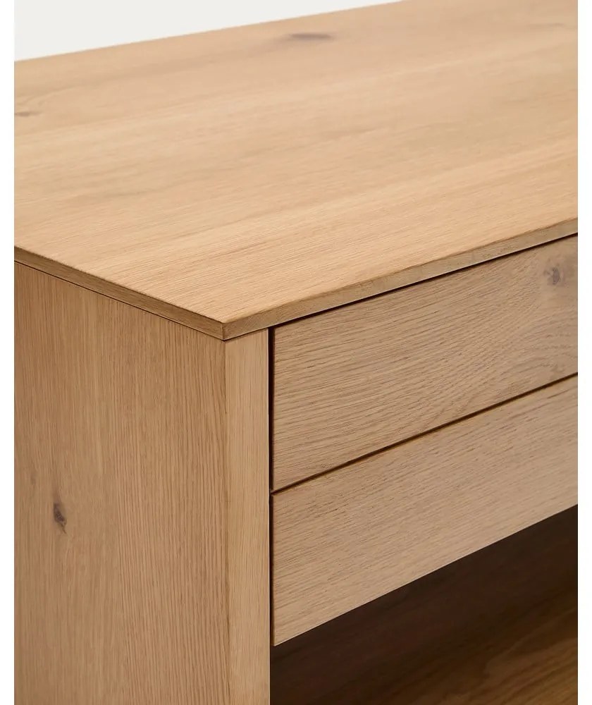 Konferenčný stolík v dekore duba v prírodnej farbe 60x140 cm Alguema – Kave Home