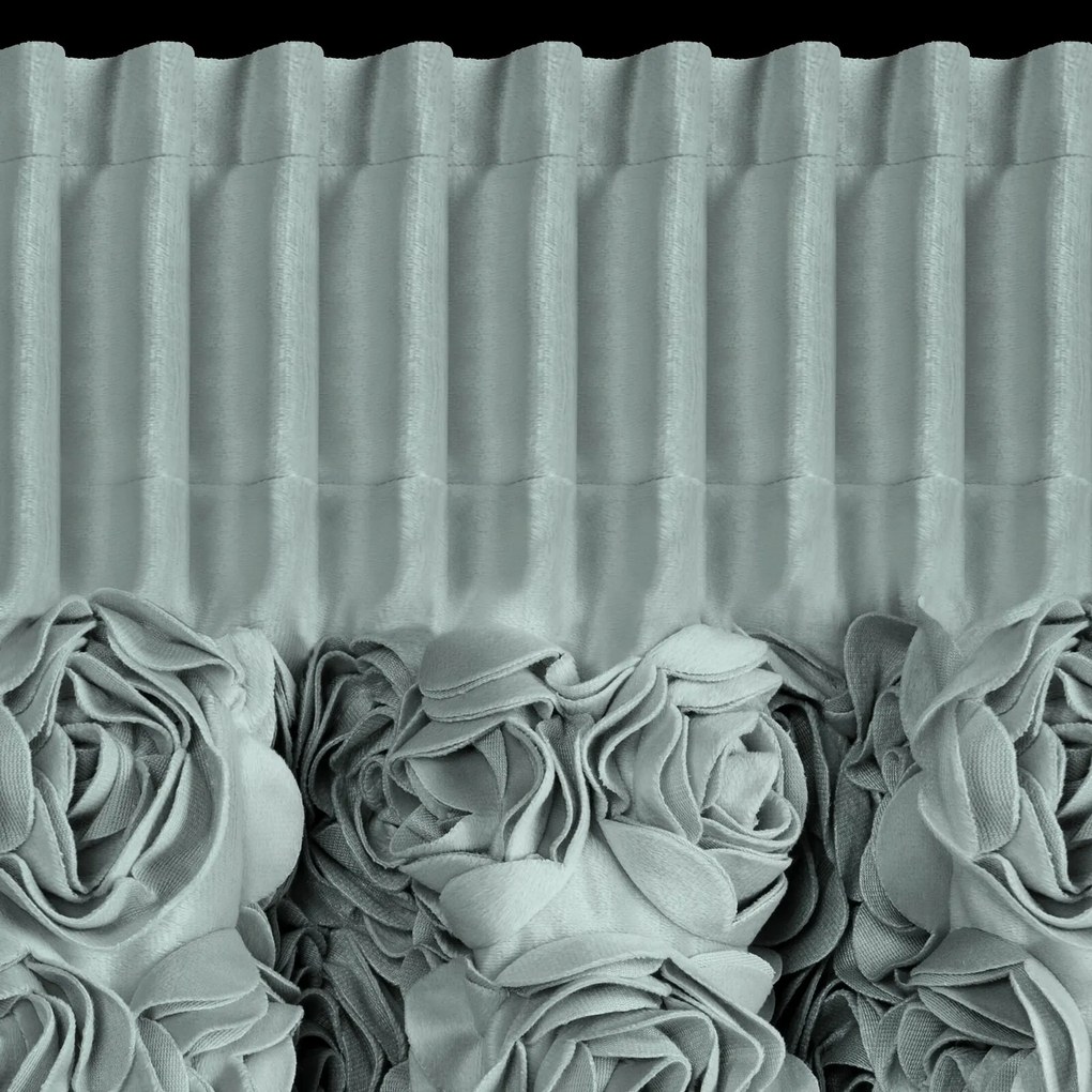 ZATEMŇOVACÍ ZÁVES NA PÁSKE EVA MINGE ROSES13 140X270 CM MÄTOVÁ