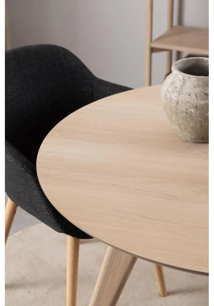 Okrúhly jedálenský stôl s doskou v dubovom dekore ø 100 cm Townsville – Actona