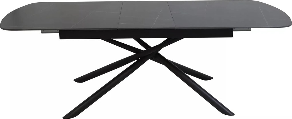 Jedálenský rozkladací stôl Vector 160/200 cm keramika čierny