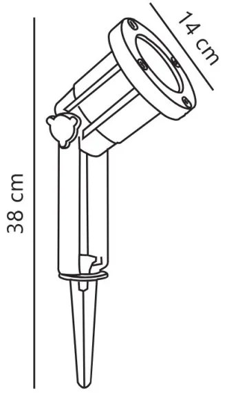 Nordlux - Vonkajšie bodové svietidlo SPOTLIGHT 1xGU10/35W/230V IP54