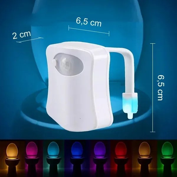 Zaparkorun LED farebné osvetlenie WC misy