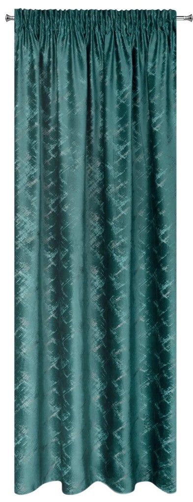 ZATEMŇOVACÍ ZÁVES NA PÁSKE ADRIA 140X270 CM TYRKYSOVÁ