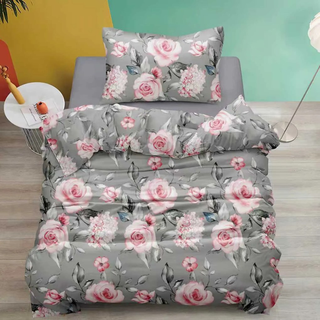 Bavlnené obliečky MELAROSEA sivá Rozmer obliečky: 70 x 90 cm | 140 x 200 cm