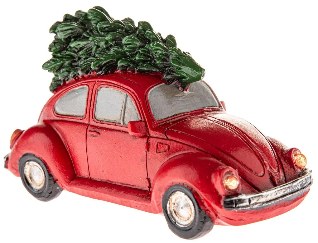 Polyresinové svietiace autíčko, 10,5 cm