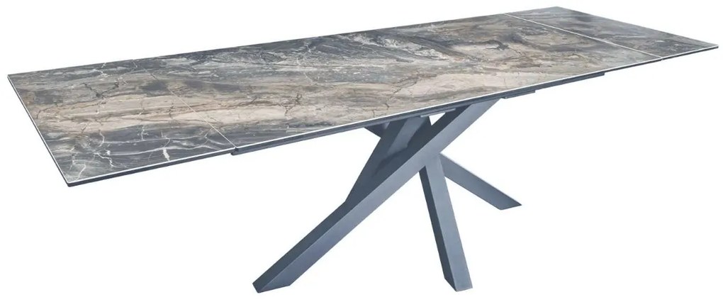 Rozťahovací keramický stôl Paquita 180-220-260 cm taupe mramor