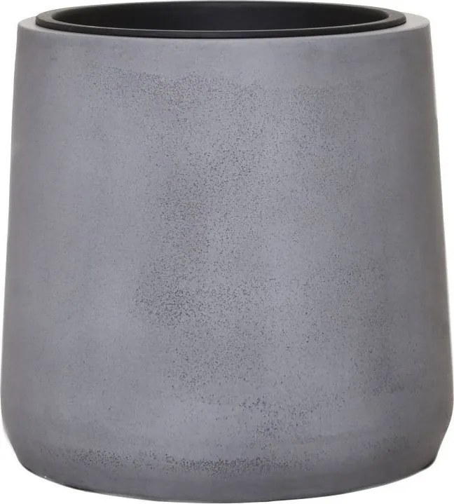 Kvetináč VEKRA, sklolaminát, výška 40 cm, betón-dizajn, šedý