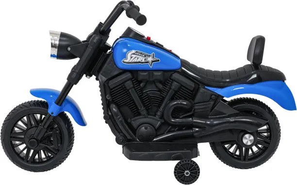 Elektrická motorka STAR modrá