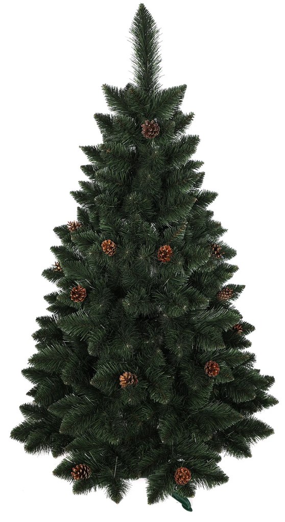 Luxusný vianočný stromček borovica so šiškami 150 cm