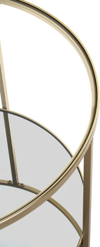 Okrúhly konferenčný stolík Porto 60 cm, zlatý