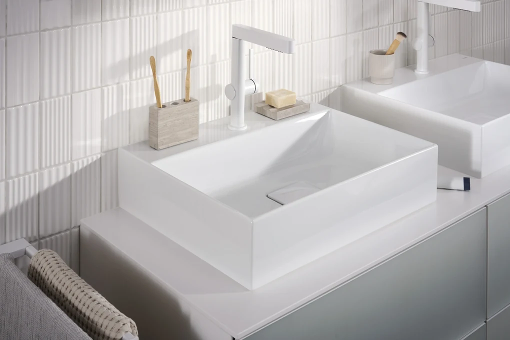 Hansgrohe AddStoris, držiak na uterák dvojramenný, matná biela, HAN-41770700