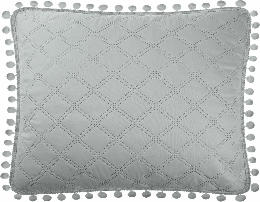 Obliečka na vankúš POMPOO sivá Rozmer: 50x70 cm