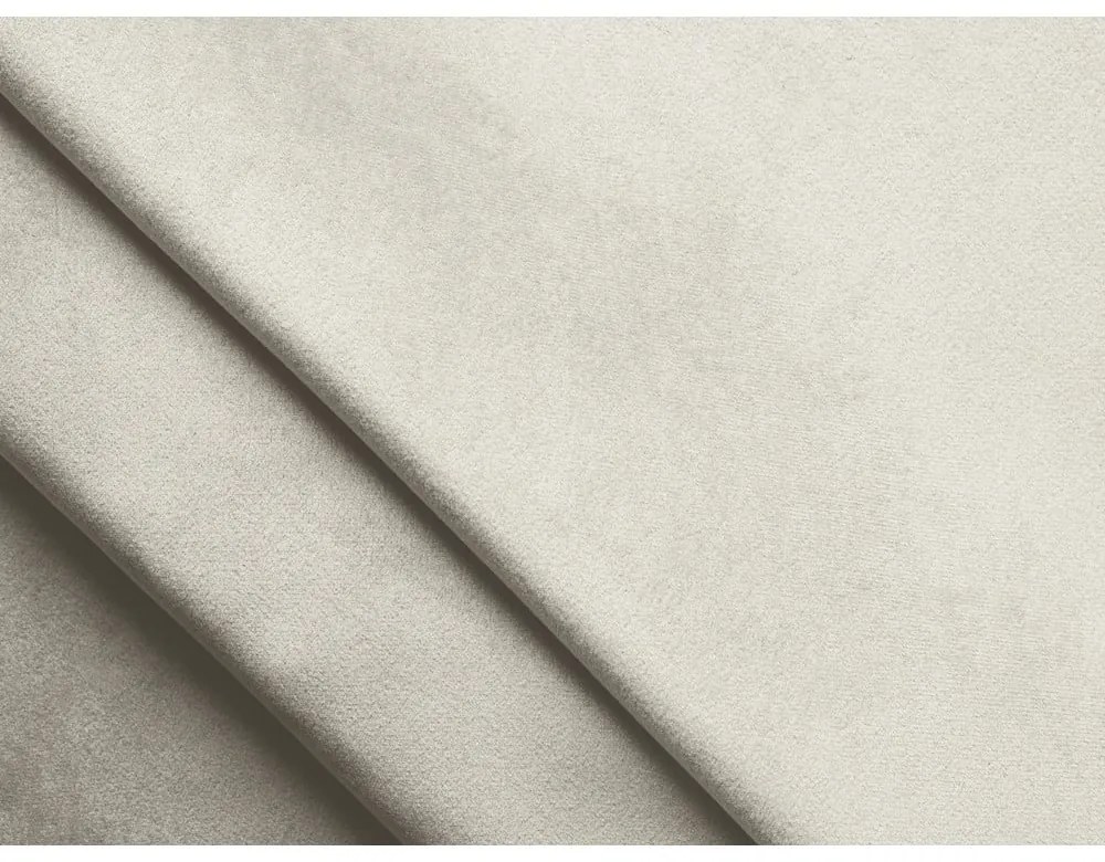 Biela zamatová pohovka 212 cm Moana – Makamii