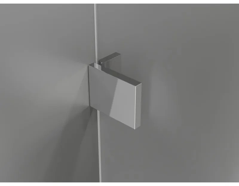 Mexen Lunar-B, výklopný sprchový kút ľavý 85 x 70 cm, 8mm číre sklo, chrómový profil, 832-085-070-01-00-L