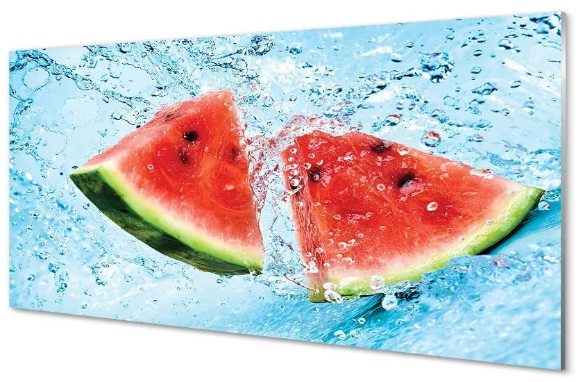 Obraz na skle melón voda 125x50 cm