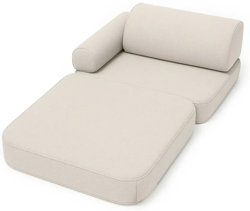 MeowBaby® Outzy Detská modulárna 6-prvková pohovka, oat-blush-beige