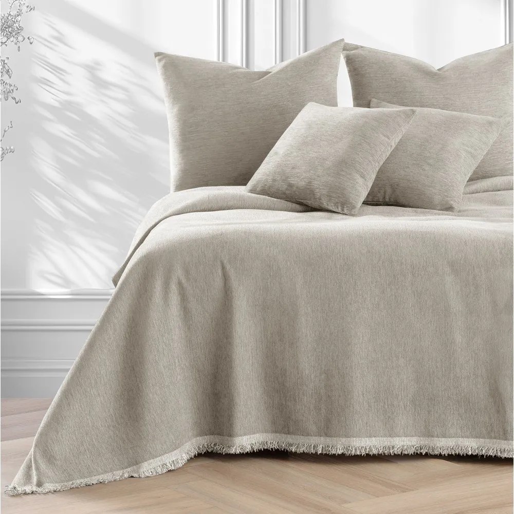 Béžový pléd zo ženilky 220x240 cm Talo – Filumi