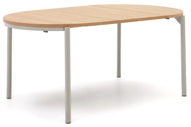 Okrúhly rozkladací jedálenský stôl s doskou v dubovom dekore v prírodnej farbe ø 90 cm Montuiri – Kave Home