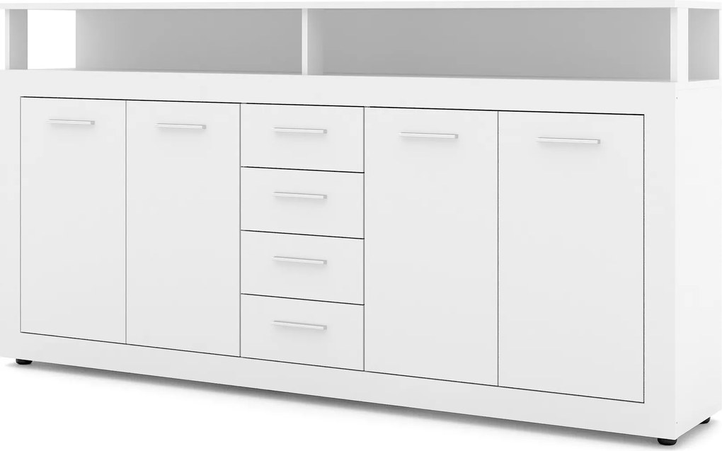 Komoda Luna 190 cm biela