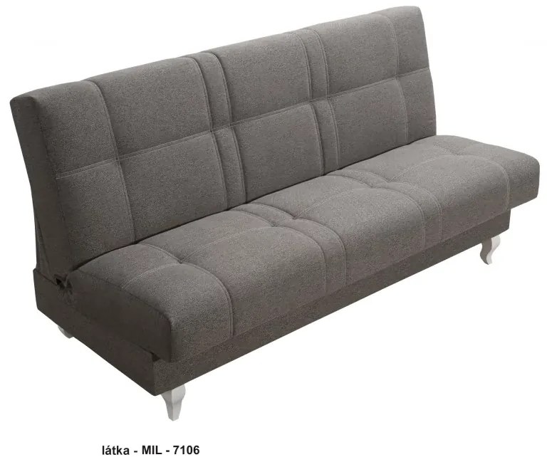 Pohovka LUDVÍK, sivá (elegance an 8172)