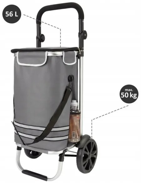 Nákupná taška na kolieskach 56L 50kg
