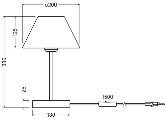 Ledvance - Stolná lampa DECOR RAFFIA 1xE27/15W/230V rafia
