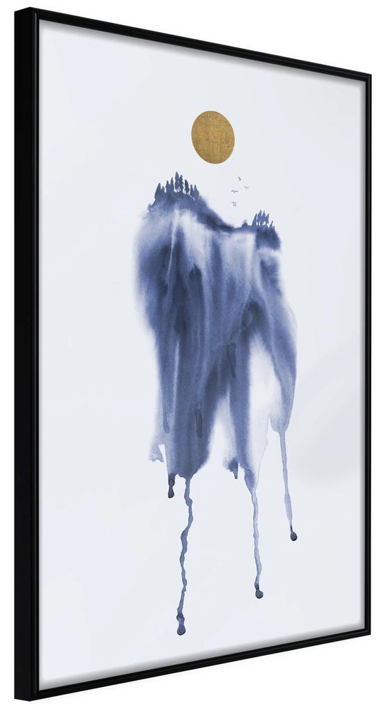 Artgeist Plagát - Watercolour Abstraction [Poster] Veľkosť: 20x30, Verzia: Čierny rám s passe-partout