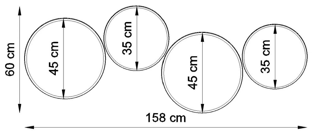 Stropné svietidlo Arena, 1x čierne plastové tienidlo, (biely plast), (fi 25 cm)