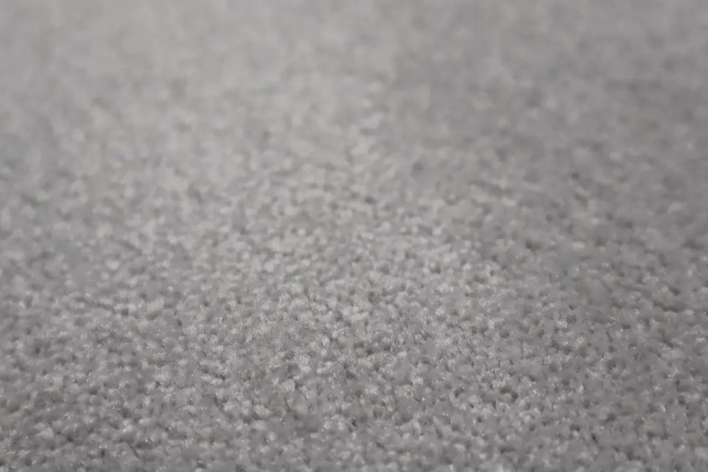 Lano - koberce a trávy Metrážny koberec Nano Smart 880 sivý - S obšitím cm