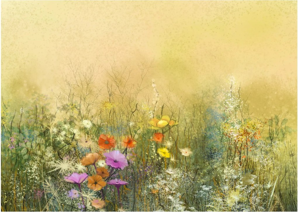 Obraz - Maľovaná lúka (70x50 cm)