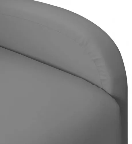 vidaXL Sklápacie kreslo wingback sivé umelá koža-