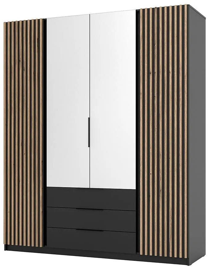 Skriňa Kaja BL/BL-EV 2LAM 2 Zrkadlo 3S