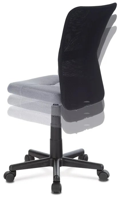 Autronic BONTEC Detská stolička, výškovo nastaviteľná, šedá sieťovina, KA-2325 GREY Farba: Oranžová