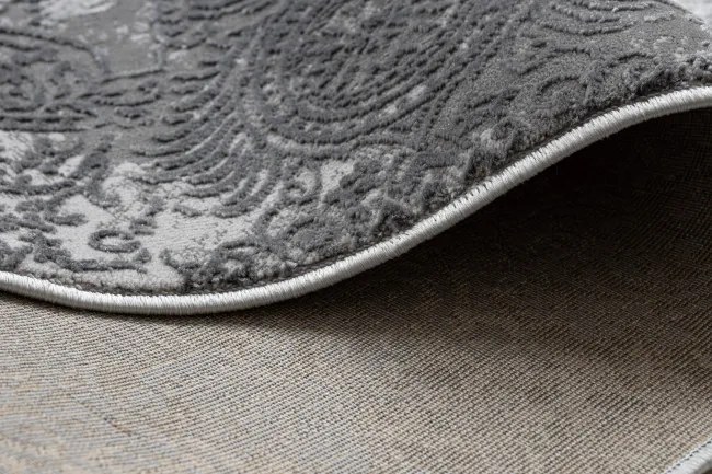 Koberec ALLURE 5715 svetlosivý / granátový